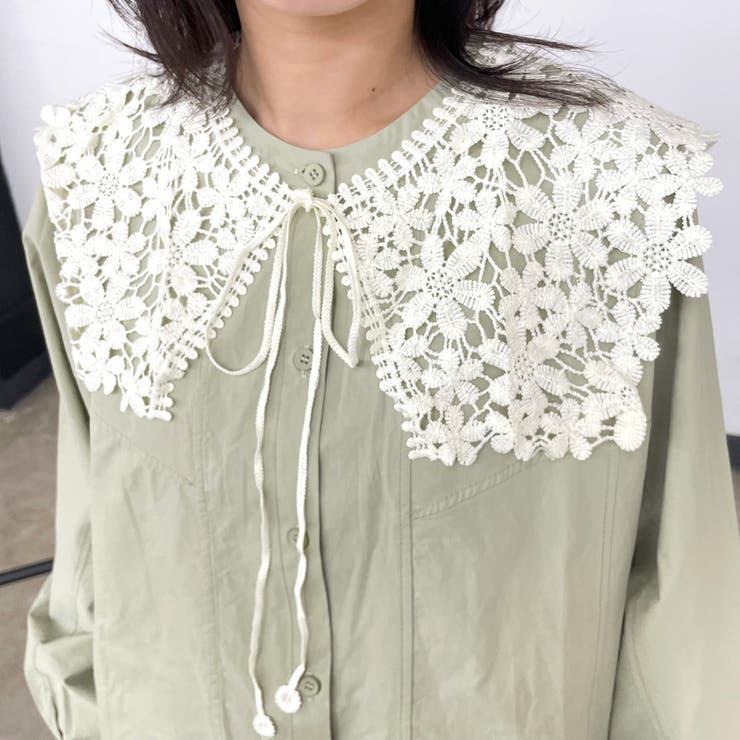 花モチーフ付け襟 | non-hedge  | 詳細画像3 