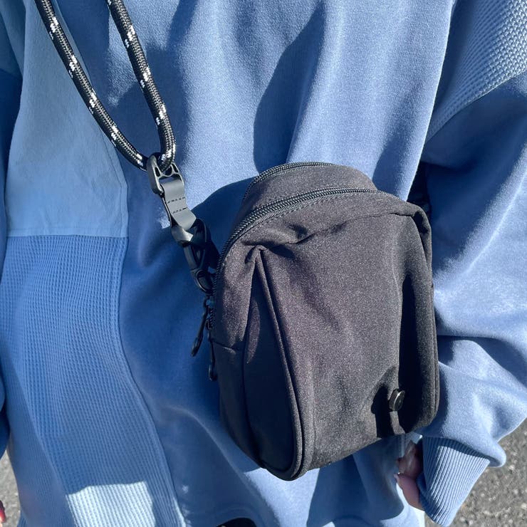 ブラック | 撥水ドローコードミニショルダーバッグ | non-hedge 