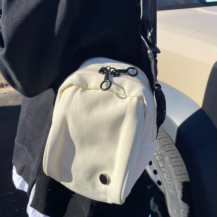 アイボリー | 撥水ドローコードミニショルダーバッグ | non-hedge 