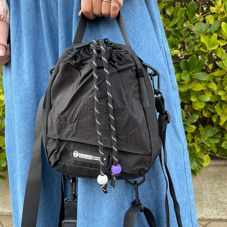 ブラック | 撥水配色ミニショルダーバッグ | non-hedge 