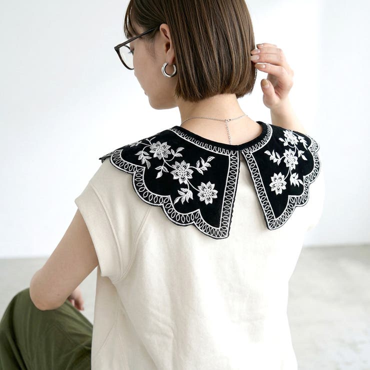 刺繍レース付け襟 | non-hedge  | 詳細画像2 