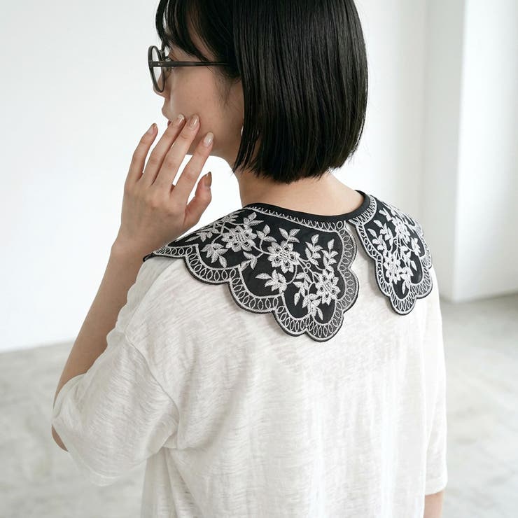 刺繍レース付け襟 | non-hedge  | 詳細画像4 