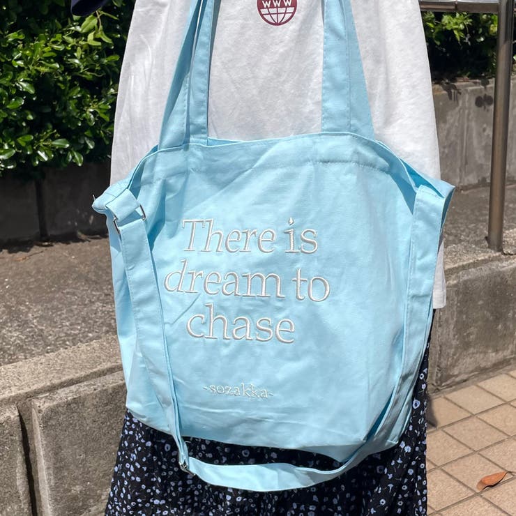 サックスブルー | 刺繍ロゴトートバッグ | non-hedge 