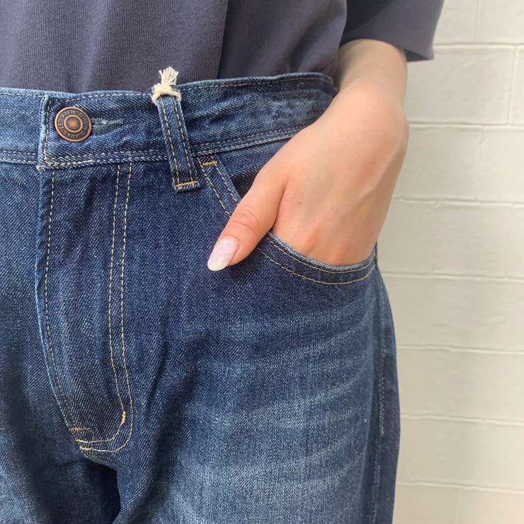ロールアップデニムパンツ レディース ファッション[品番