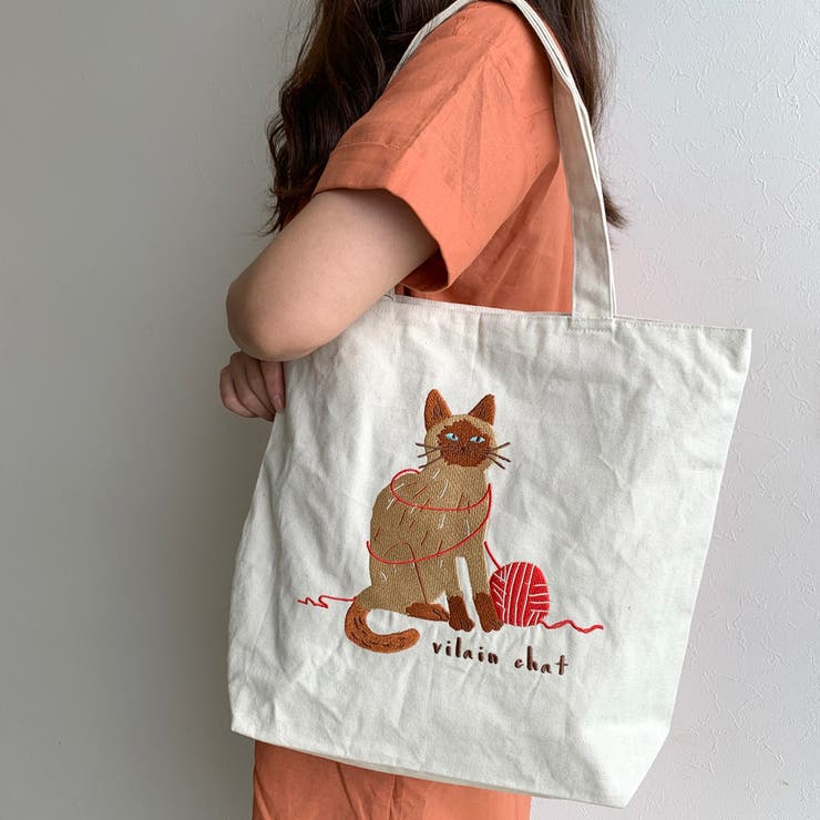 アニマル刺繍トートバッグ レディース ファッション[品番