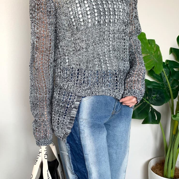 メッシュアシメプルオーバー[品番：NHGW0004463]｜non-hedge