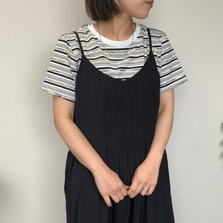 ティアードキャミワンピース ドットティアードキャミワンピース[品番：NHGW0004687]｜non