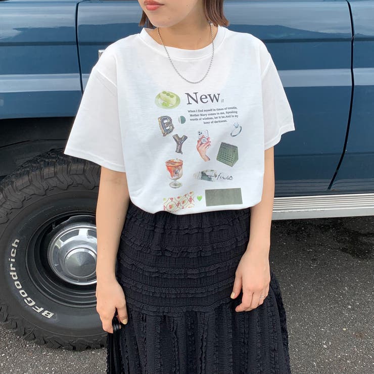 プリントTシャツ[品番：NHGW0004658]｜non-hedge （ノンヘッジ）のレディースファッション通販｜SHOPLIST（ショップリスト）