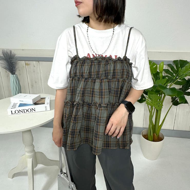 チェックビスチェ[品番：NHGW0004796]｜non-hedge （ノンヘッジ