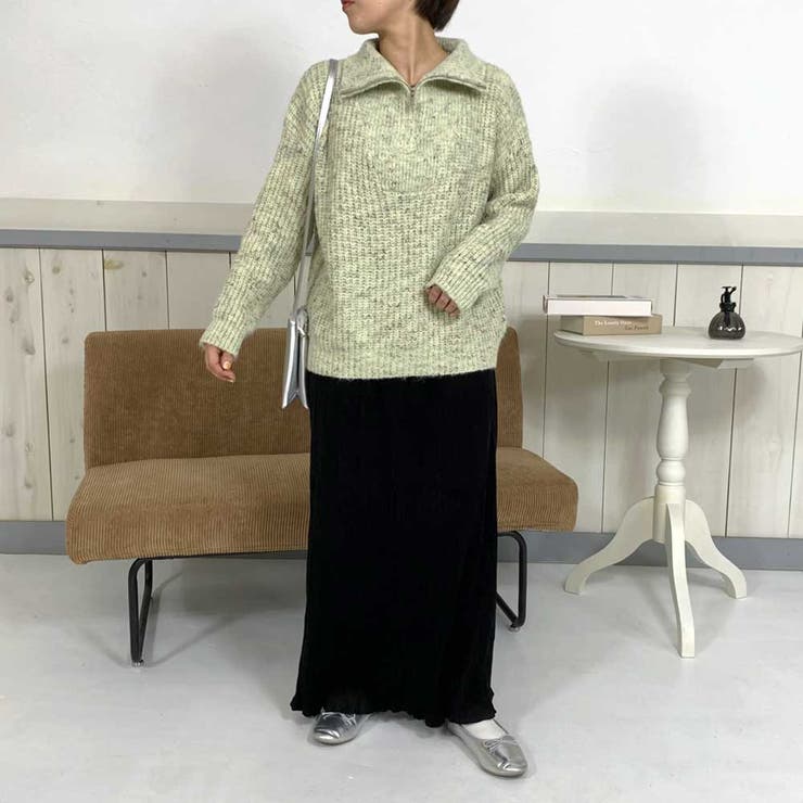 ベロアプリーツスカート | non-hedge  | 詳細画像12 