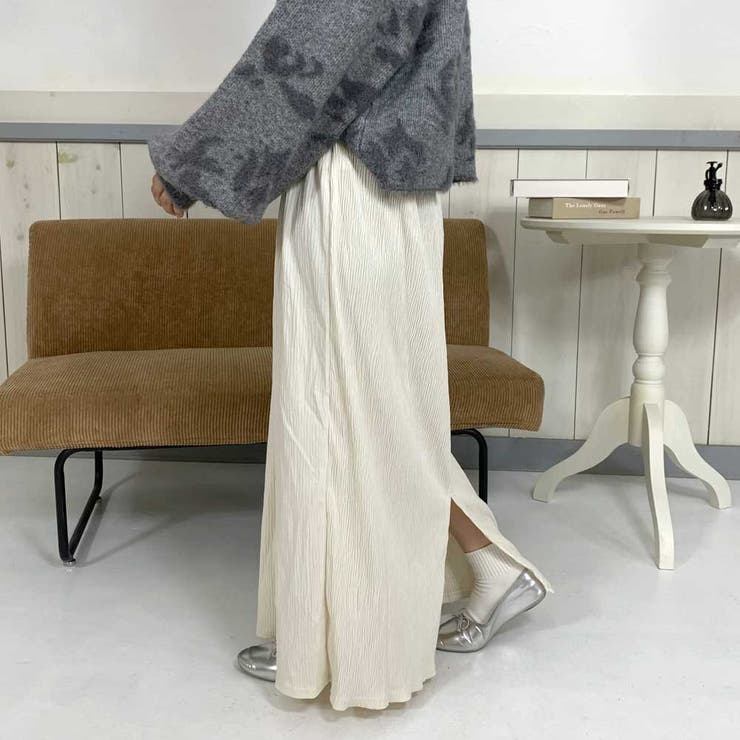 ベロアプリーツスカート | non-hedge  | 詳細画像14 