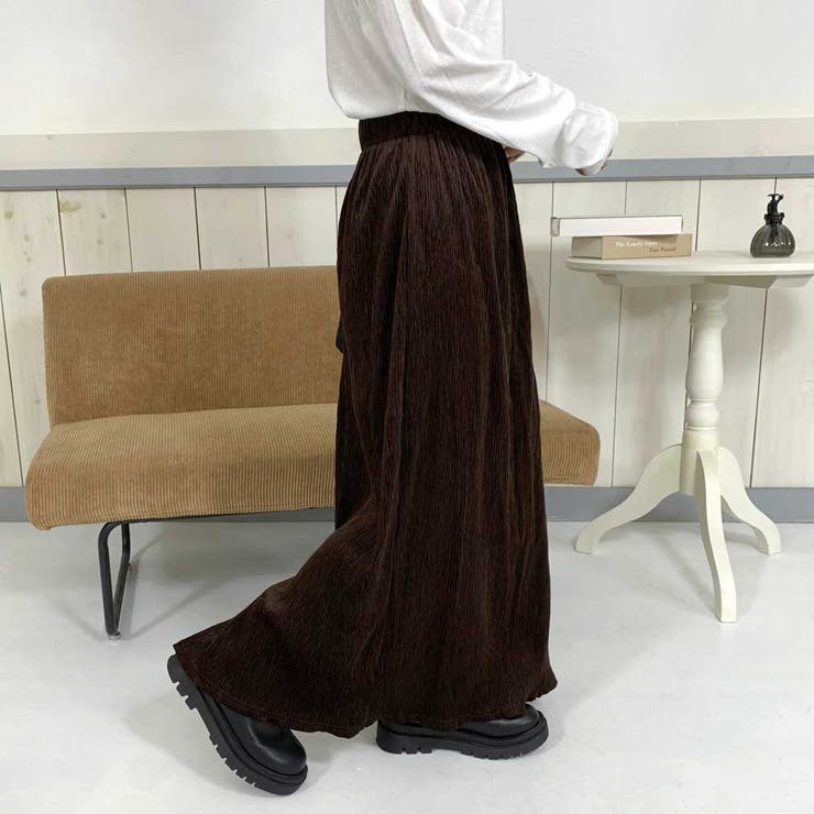 ベロアプリーツスカート | non-hedge  | 詳細画像18 