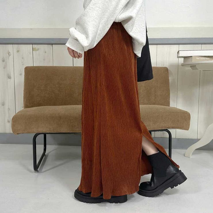 ベロアプリーツスカート | non-hedge  | 詳細画像21 