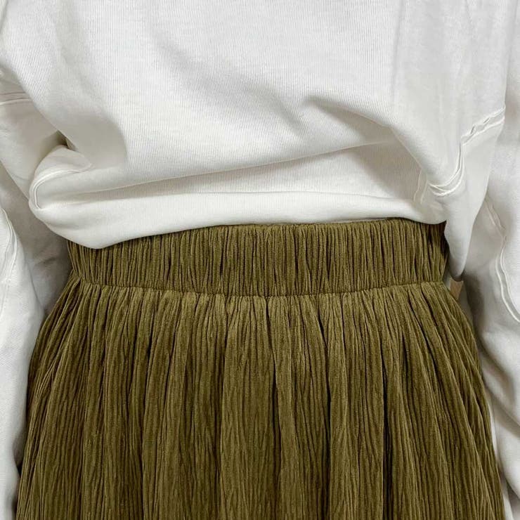 ベロアプリーツスカート | non-hedge  | 詳細画像4 