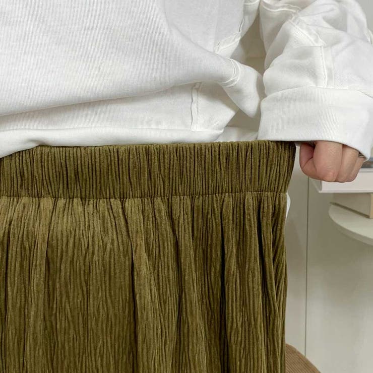 ベロアプリーツスカート | non-hedge  | 詳細画像5 