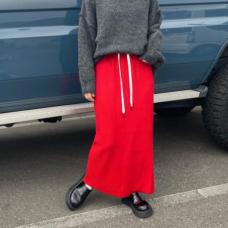 リブIラインスカート | non-hedge  | 詳細画像8 