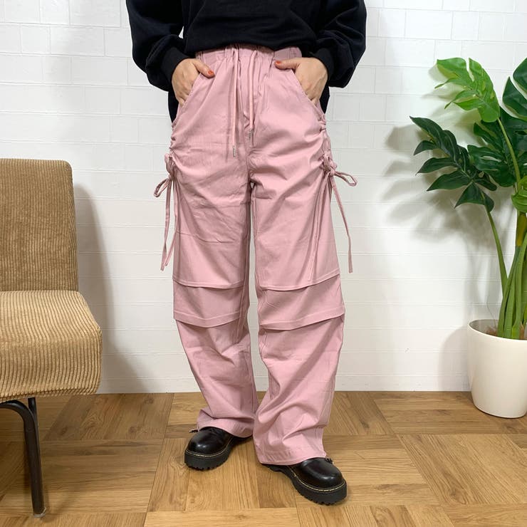 THE SHISHIKUI パラシュートパンツ　ピンクS THE SHISHIKUI(シシクイ) パラシュートパンツ 0641 0641 ピンク