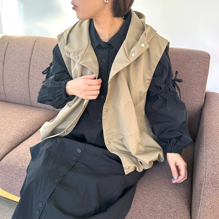 ベージュ | フードベスト | non-hedge 