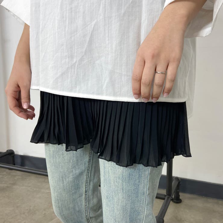 裾プリーツキャミソール | non-hedge  | 詳細画像1 