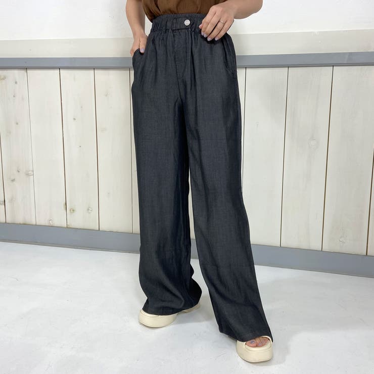 ブラック | サマーデニムワイドパンツ | non-hedge 