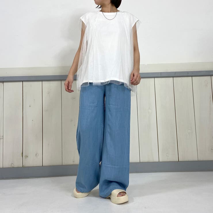 サマーデニムワイドパンツ[品番：NHGW0005688]｜non-hedge