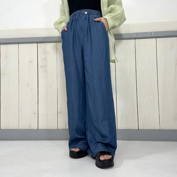 TTT_MSW ティー 23SS Organic Cotton Denim Wide Pants デニム