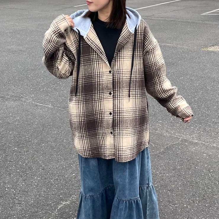 フードチェックシャツ | non-hedge  | 詳細画像10