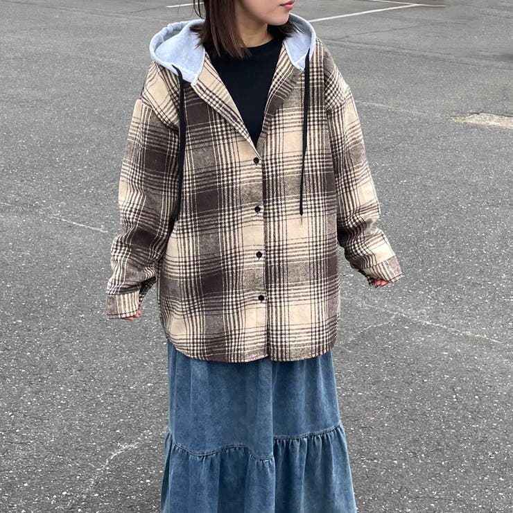 フードチェックシャツ | non-hedge  | 詳細画像11