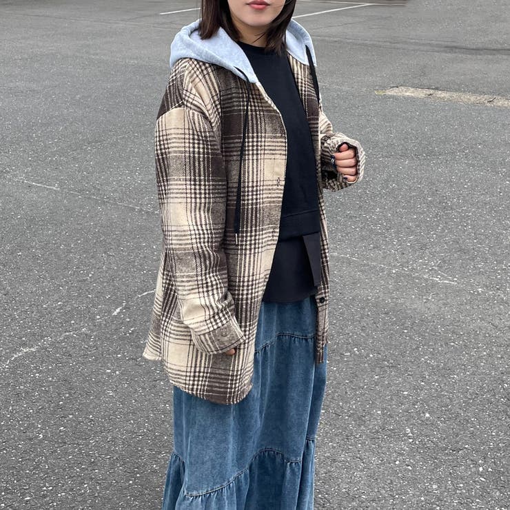 フードチェックシャツ | non-hedge  | 詳細画像12