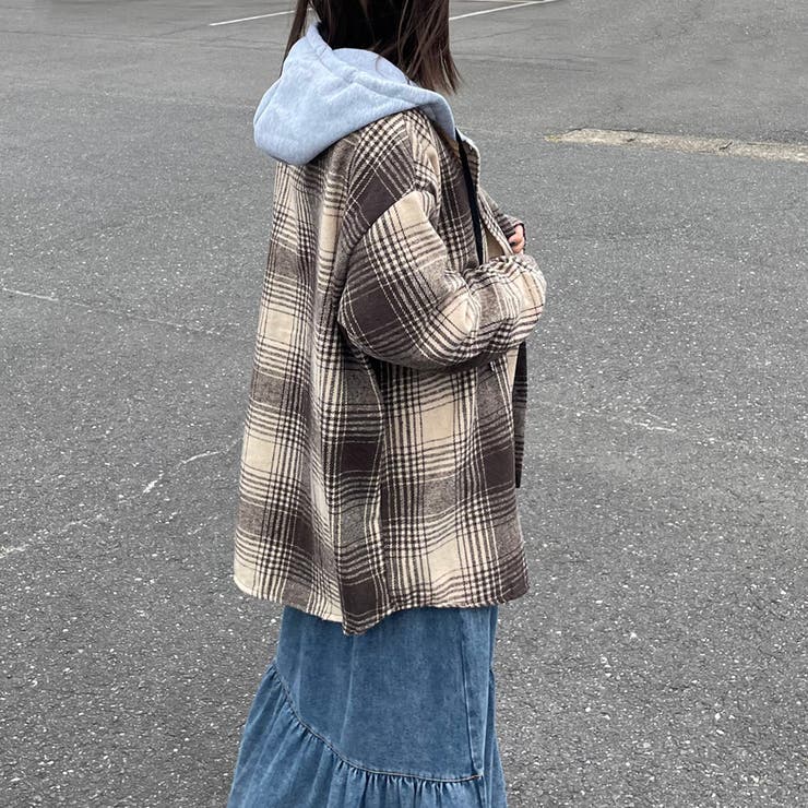 フードチェックシャツ | non-hedge  | 詳細画像13