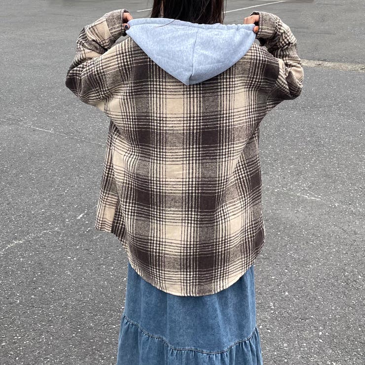 フードチェックシャツ | non-hedge  | 詳細画像14