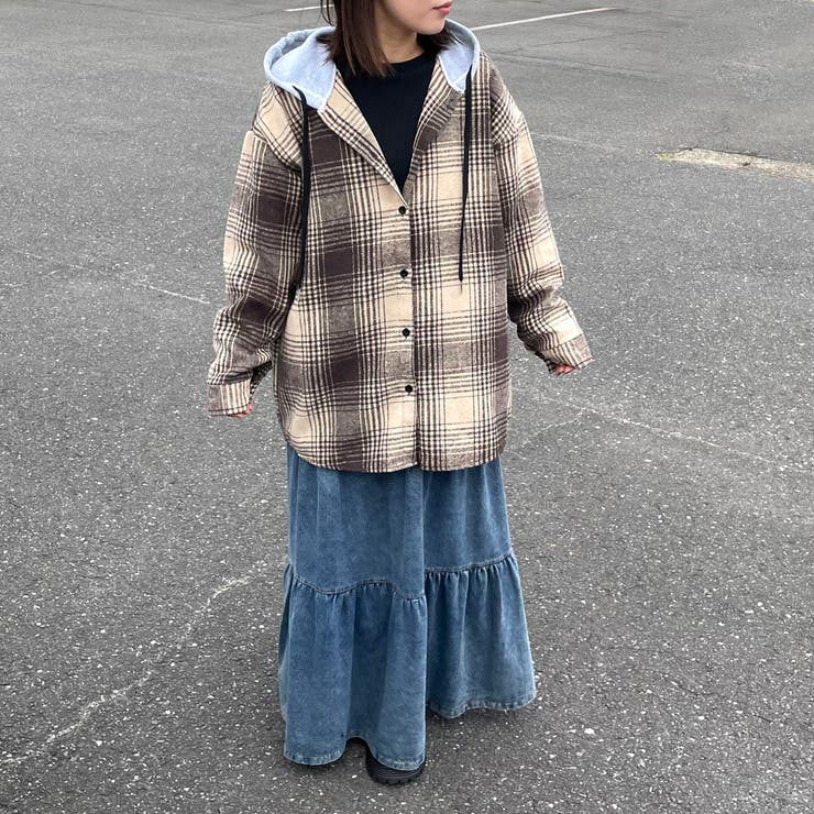 フードチェックシャツ | non-hedge  | 詳細画像17