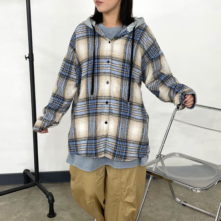 フードチェックシャツ | non-hedge  | 詳細画像21