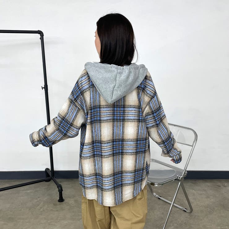 フードチェックシャツ | non-hedge  | 詳細画像24