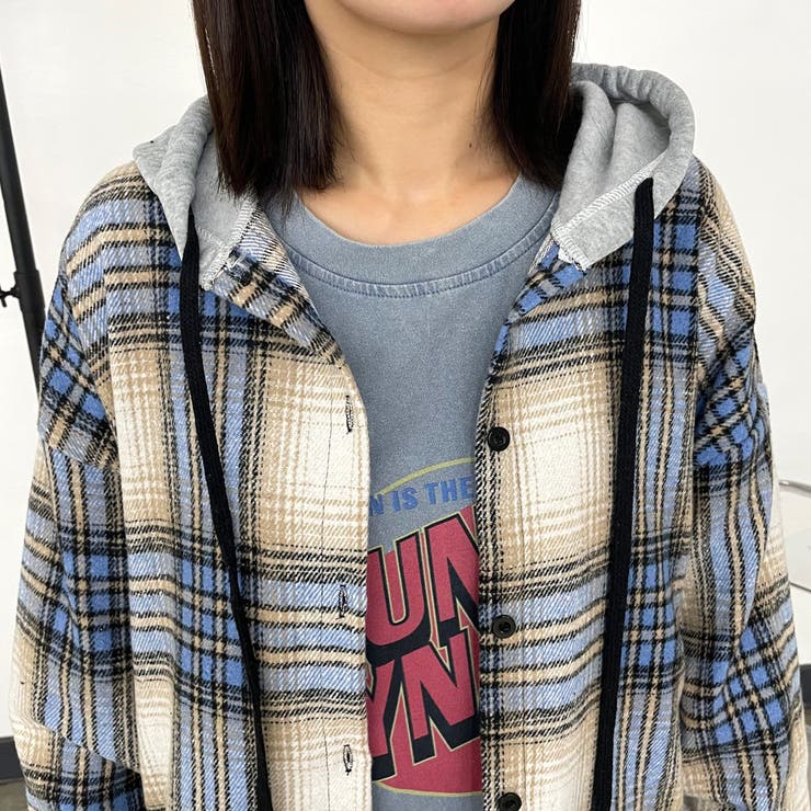 フードチェックシャツ | non-hedge  | 詳細画像25