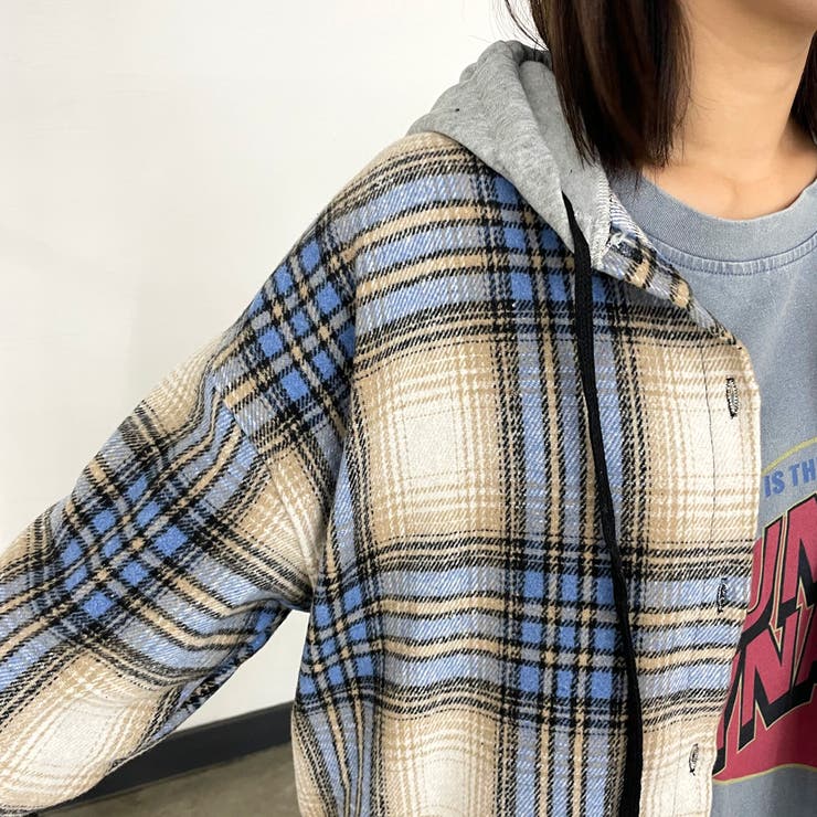 フードチェックシャツ | non-hedge  | 詳細画像26