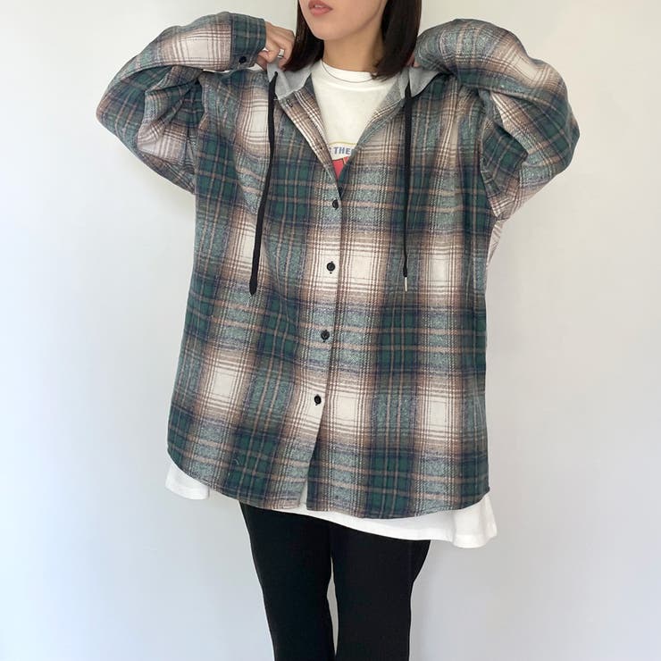 フードチェックシャツ | non-hedge  | 詳細画像34