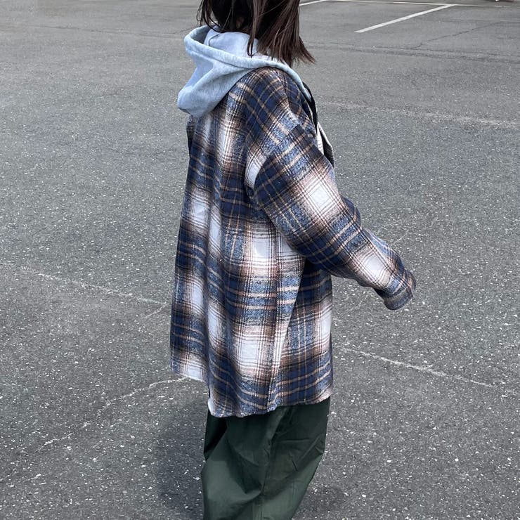 フードチェックシャツ | non-hedge  | 詳細画像3