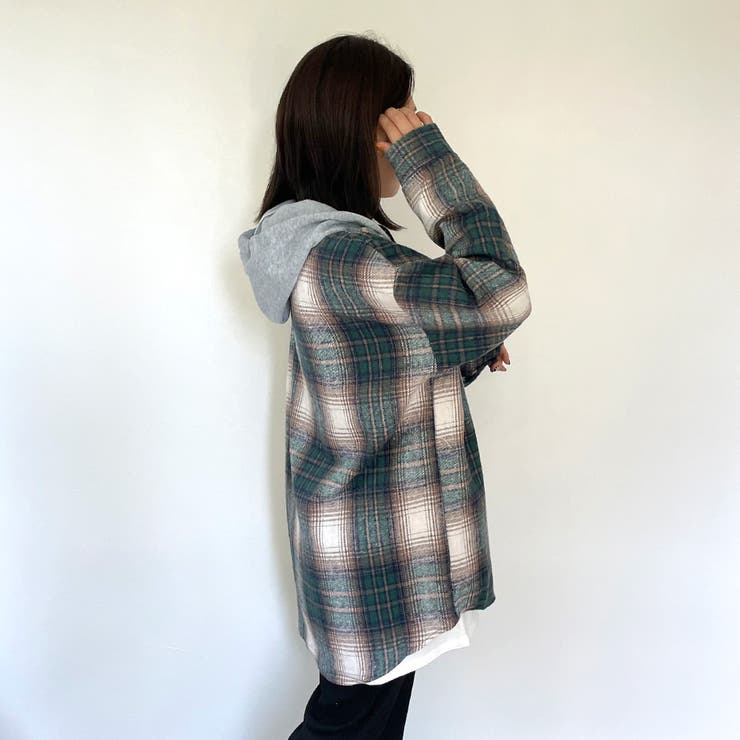 フードチェックシャツ | non-hedge  | 詳細画像35