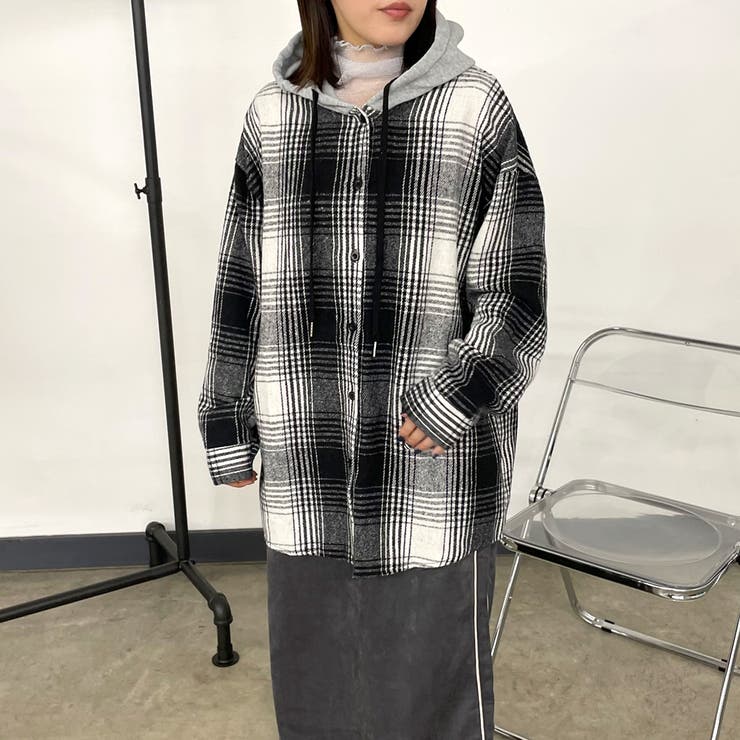 フードチェックシャツ | non-hedge  | 詳細画像38