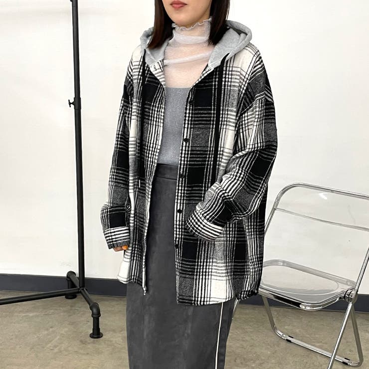 フードチェックシャツ | non-hedge  | 詳細画像40