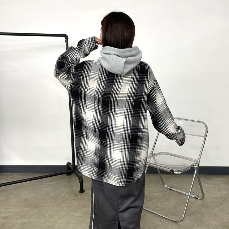 フードチェックシャツ | non-hedge  | 詳細画像42