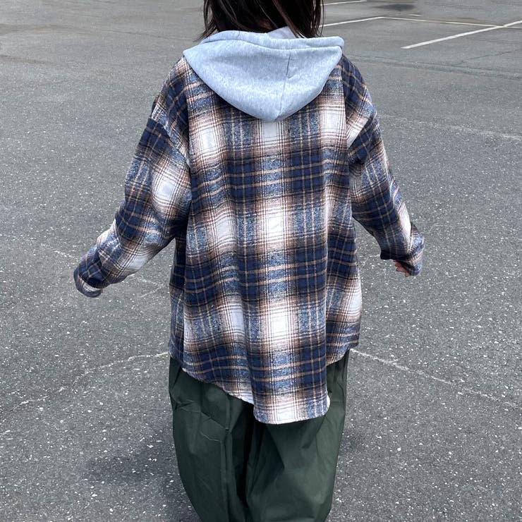 フードチェックシャツ | non-hedge  | 詳細画像4