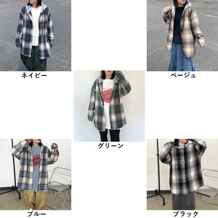 フードチェックシャツ | non-hedge  | 詳細画像44