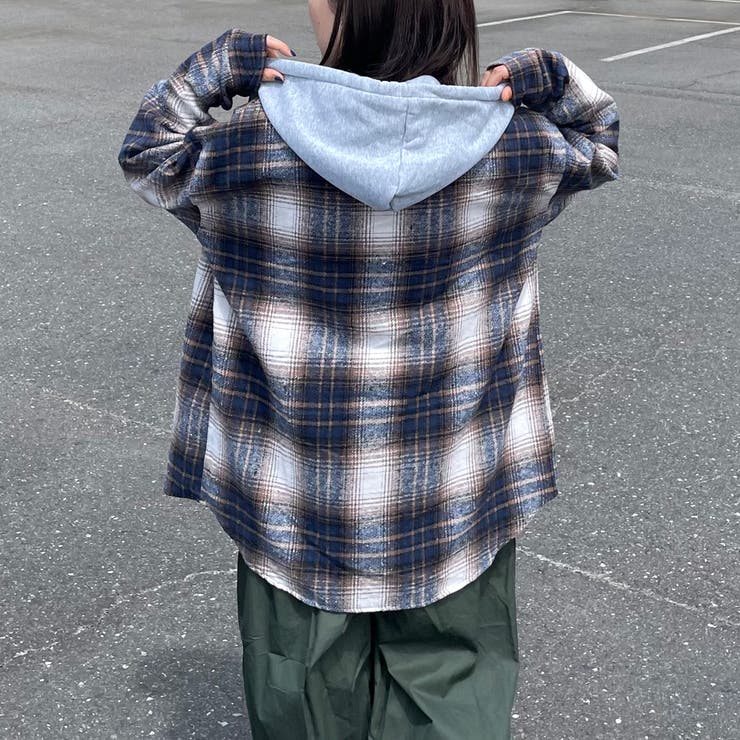 フードチェックシャツ | non-hedge  | 詳細画像5