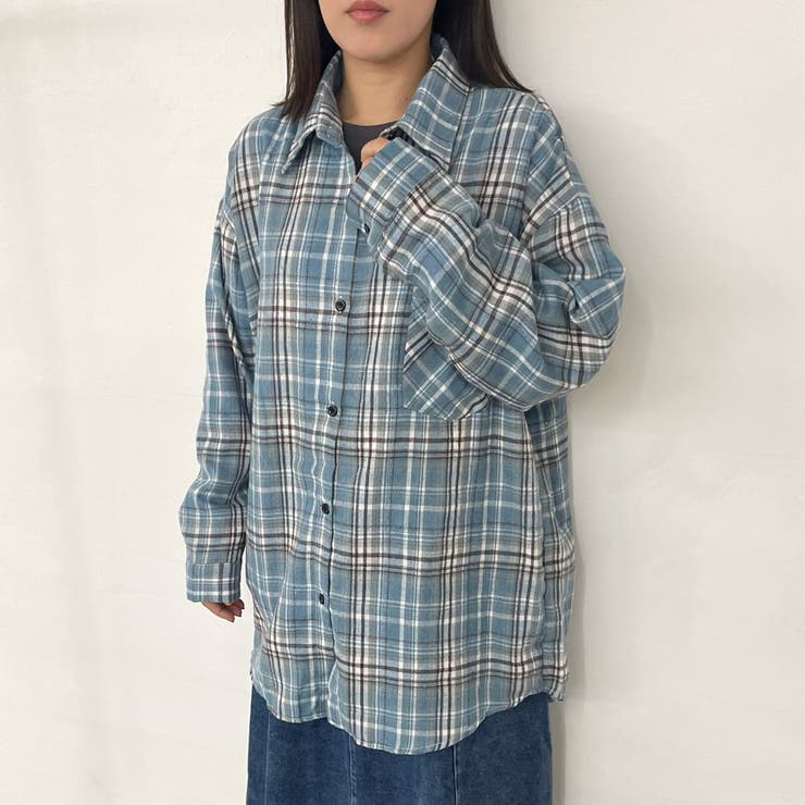 ブルー | チェックシャツ | non-hedge 