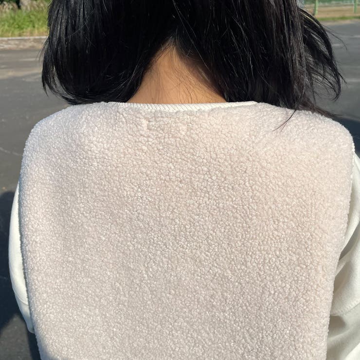 ニットフードボアベスト | non-hedge  | 詳細画像13 