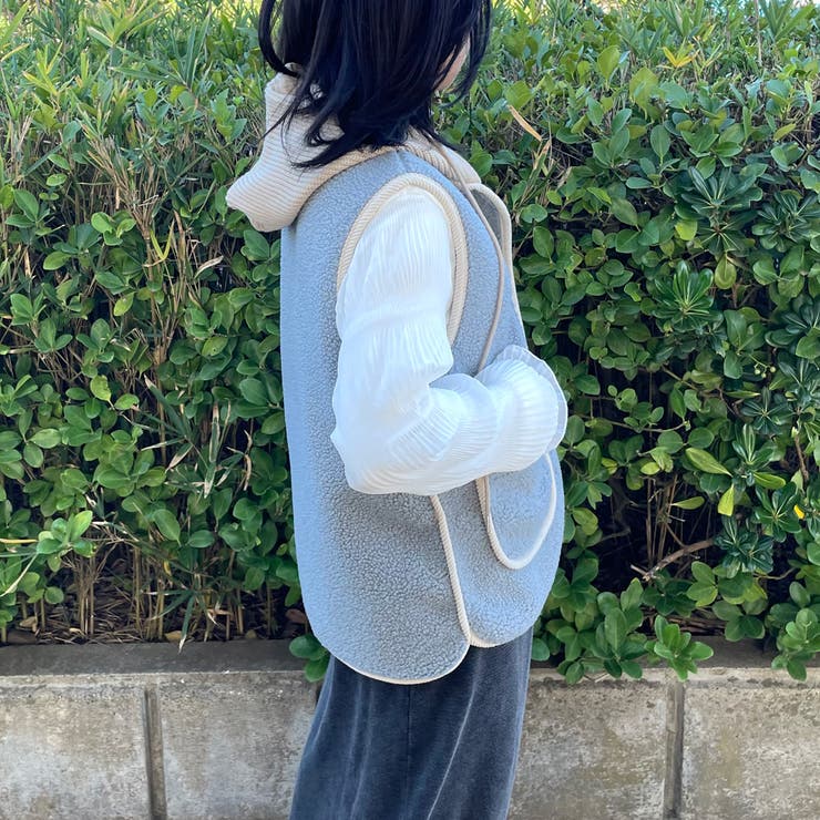 ニットフードボアベスト | non-hedge  | 詳細画像27 