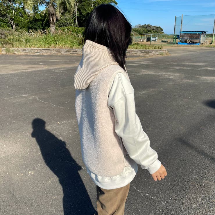 ニットフードボアベスト | non-hedge  | 詳細画像6 