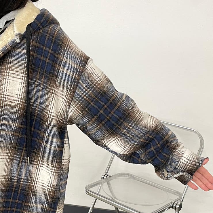 暖チェックフードシャツ | non-hedge  | 詳細画像13 